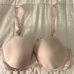 Dream Angels Lined Demi Victoria’a Secret Bra, Nude Size 36DDD